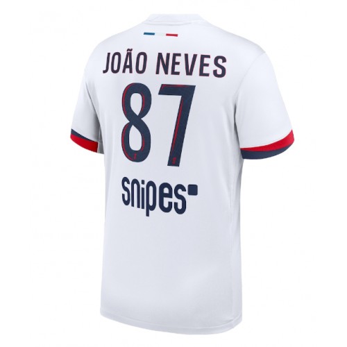Paris Saint-Germain Joao Neves #87 Fußballbekleidung Auswärtstrikot 2025-26 Kurzarm